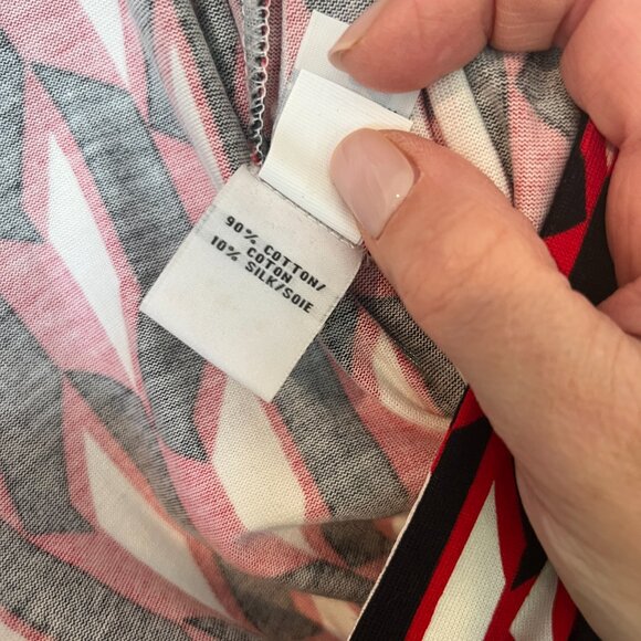 Diane von Furstenberg Size 10 Wrap Dress - Red Black White Arrow print - Picture 10 of 10